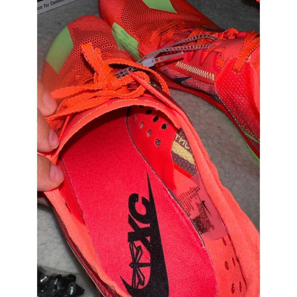 Nike ZoomX Dragonfly XC Mens‎ 13 Bright Crimson Volt Racing Spikes DX7992-800